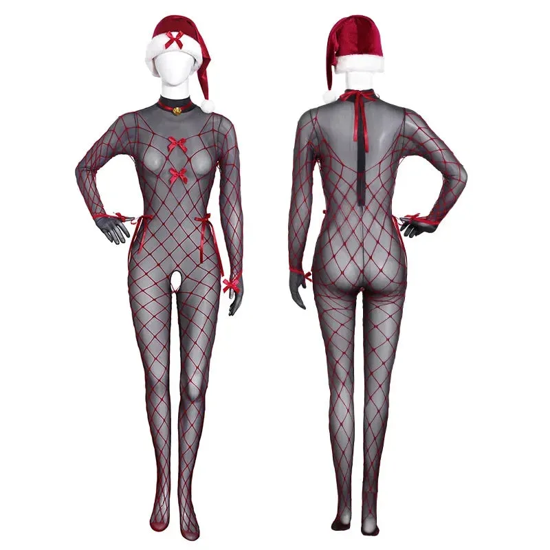 Naughty List Fishnet Bodystocking