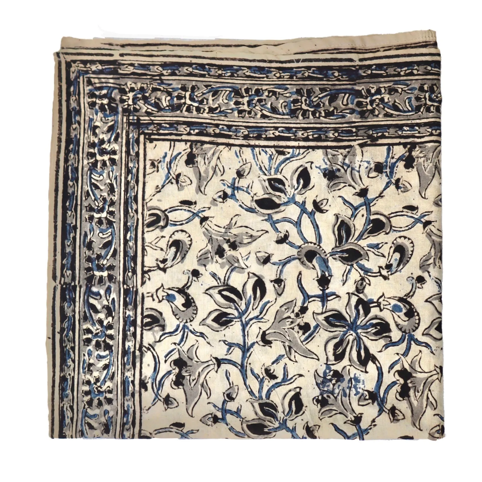 Ocean Breeze - Kalamkari Cotton Bandana (KK1419)