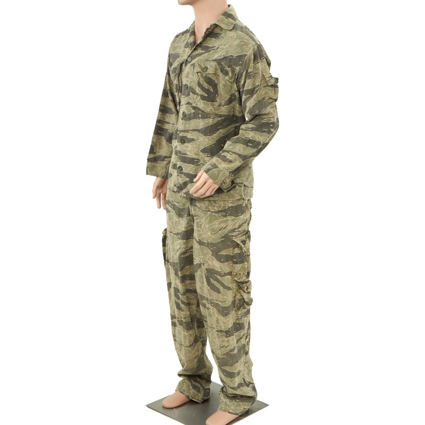 Original U.S. Vietnam War Japanese Made MACV-SOG Special Forces Tiger Stripe Camouflage Fatigue Uniform