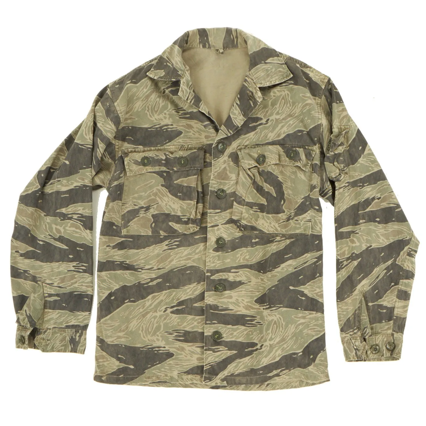 Original U.S. Vietnam War Japanese Made MACV-SOG Special Forces Tiger Stripe Camouflage Fatigue Uniform