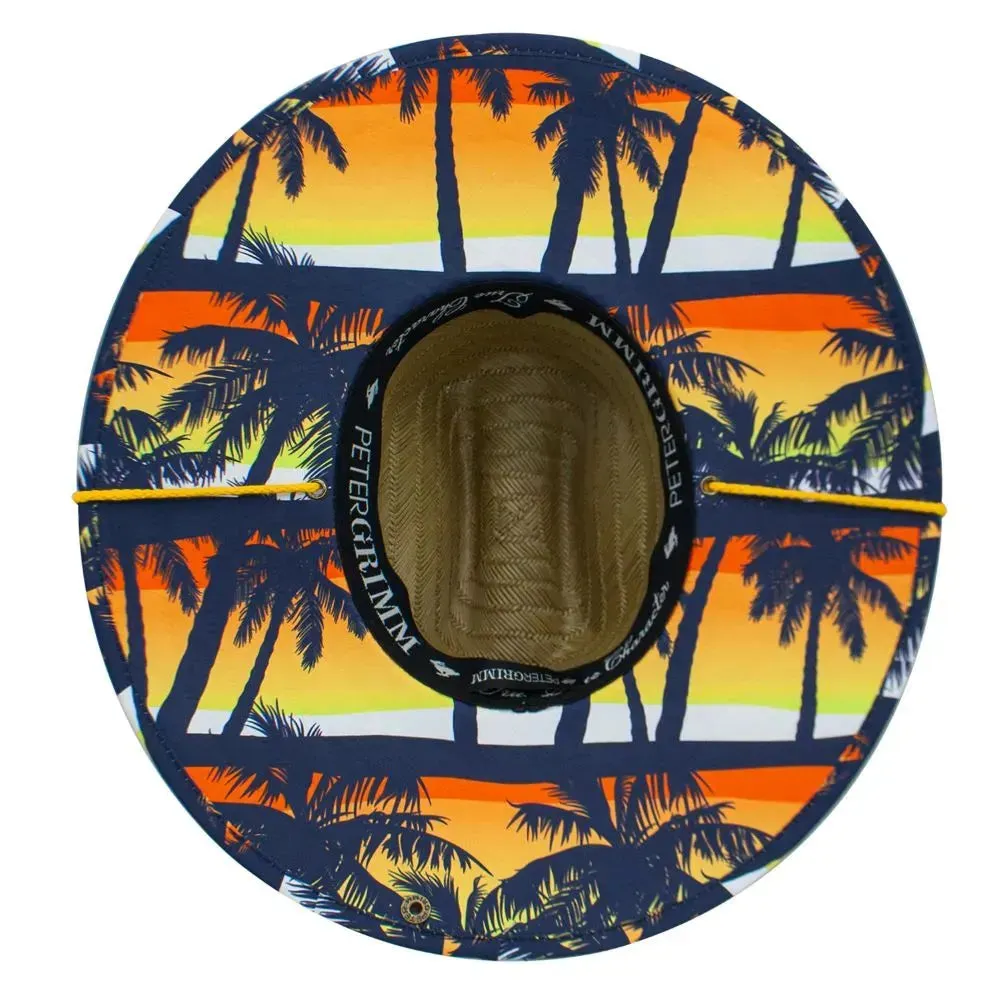 Peter Grimm Florida Night - Rye Straw Lifeguard Hat