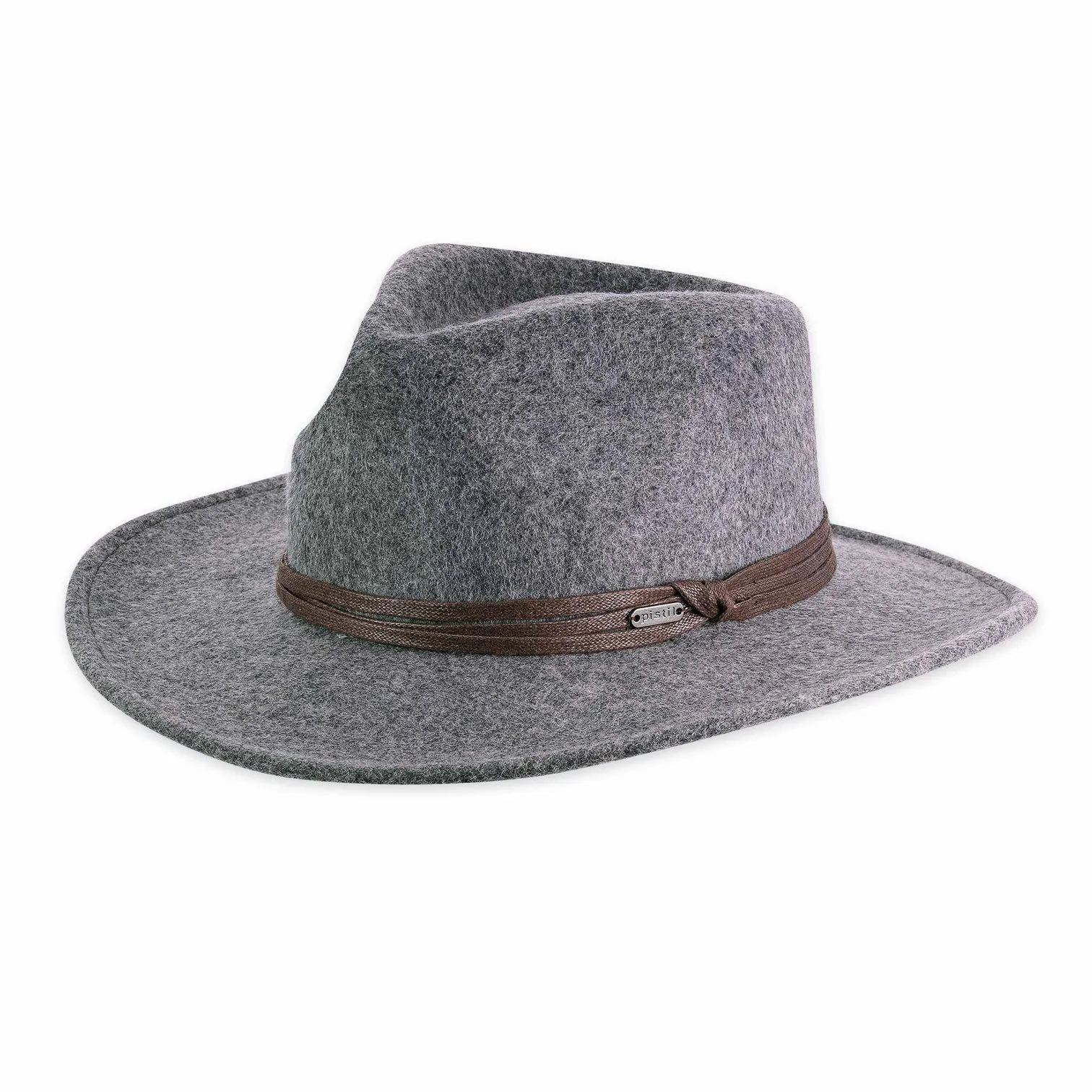 Pistil Topaz Wide Brim Hat in Grey & Dark Charcoal