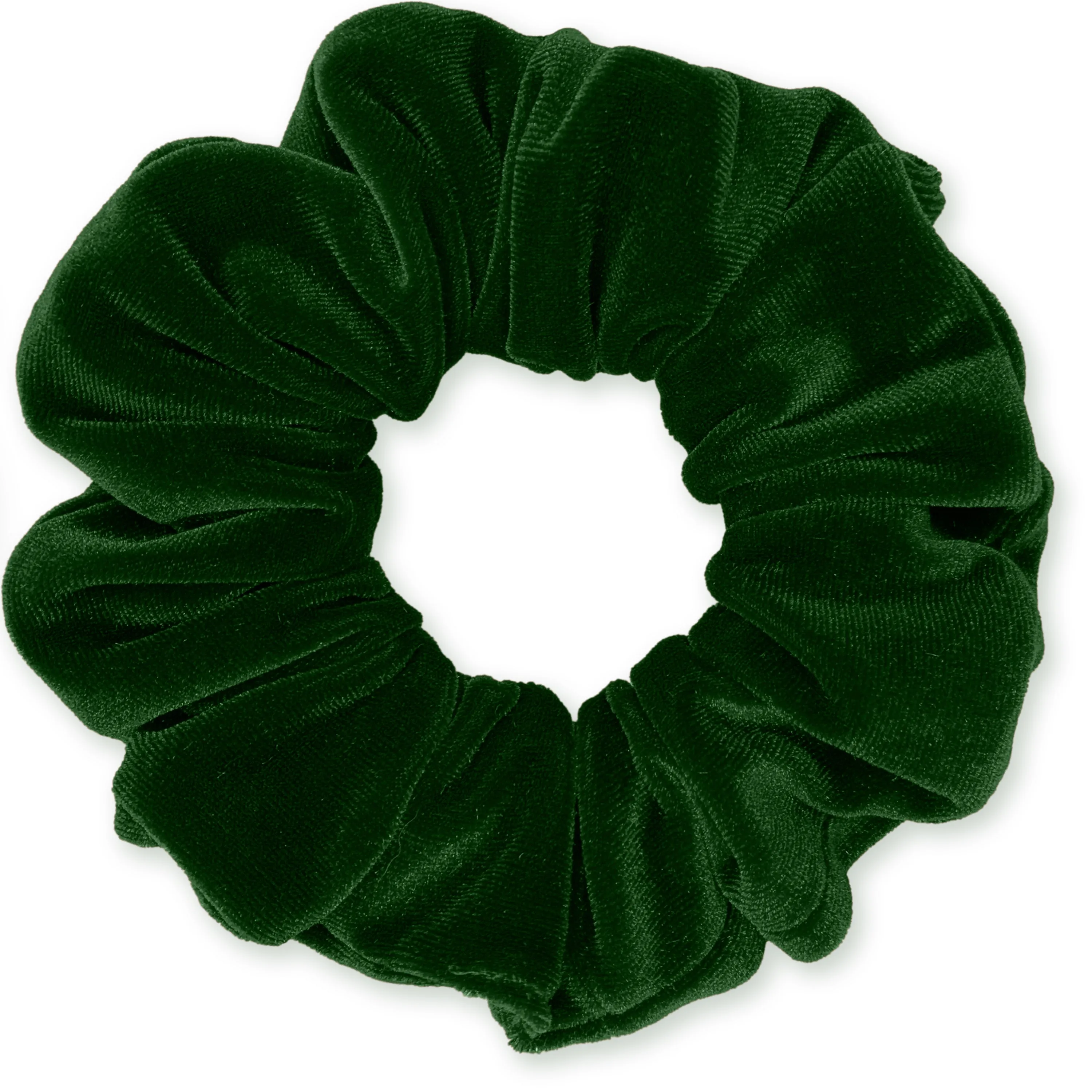 Plush Velvet Scrunchie Available in 3 Sizes Made in the USA Forest