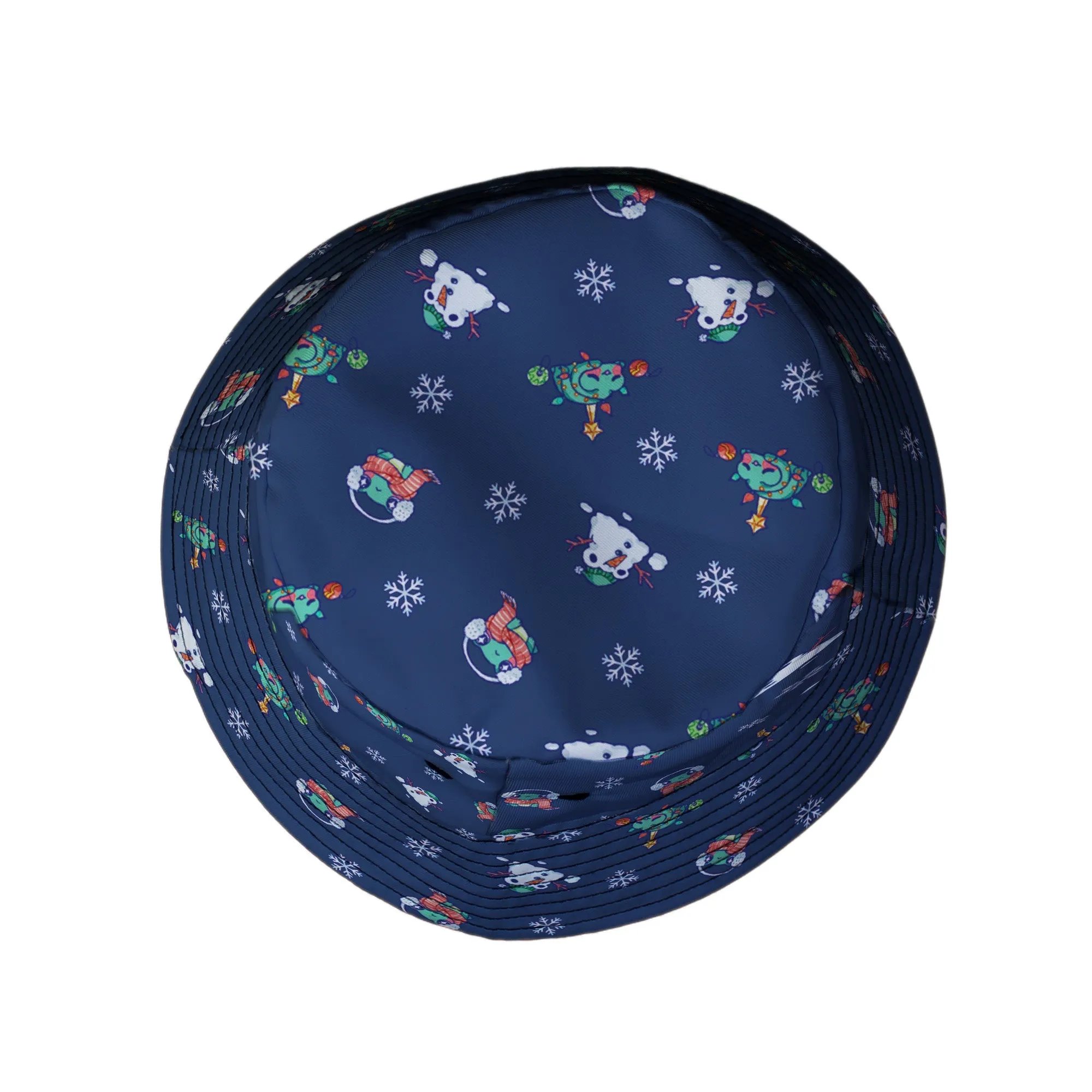 Snowing Frogs Chilly Night Bucket Hat