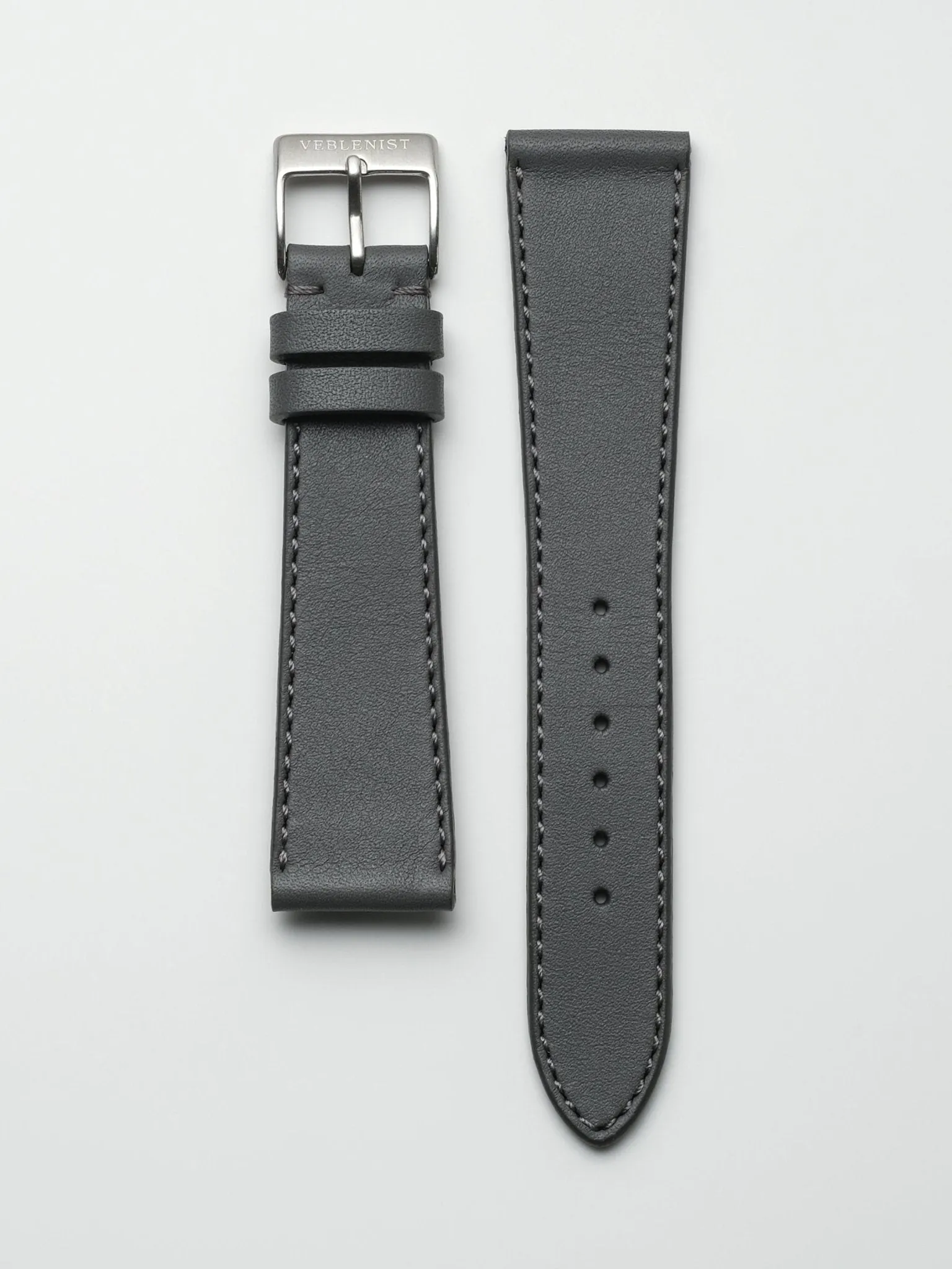 Steel Grey Calfskin