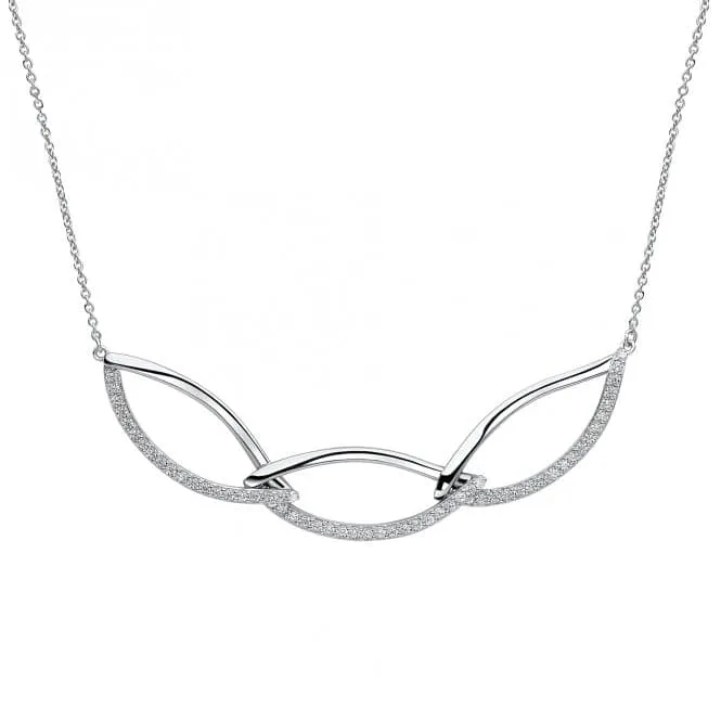 Sterling Silver Platinum Necklace N4570C