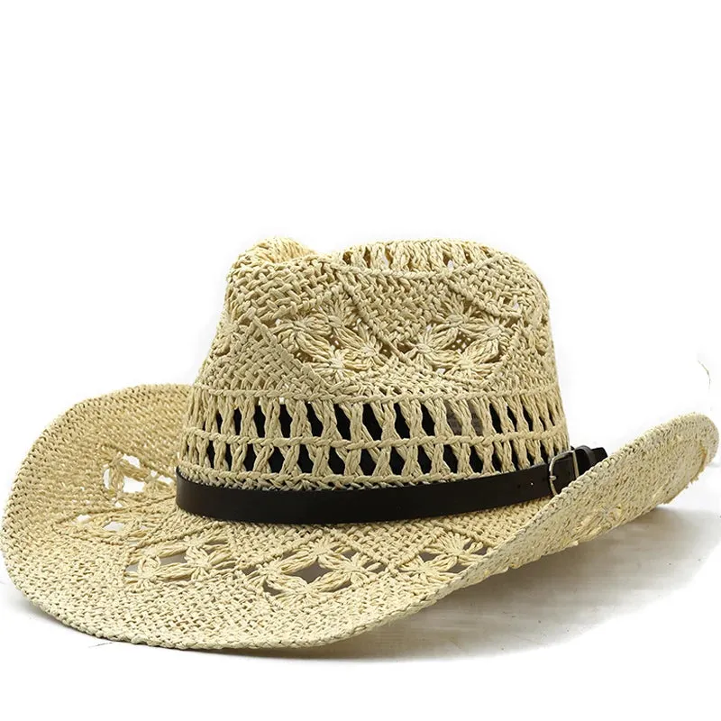 Summer Hand-woven Western Cowboy Straw Hats