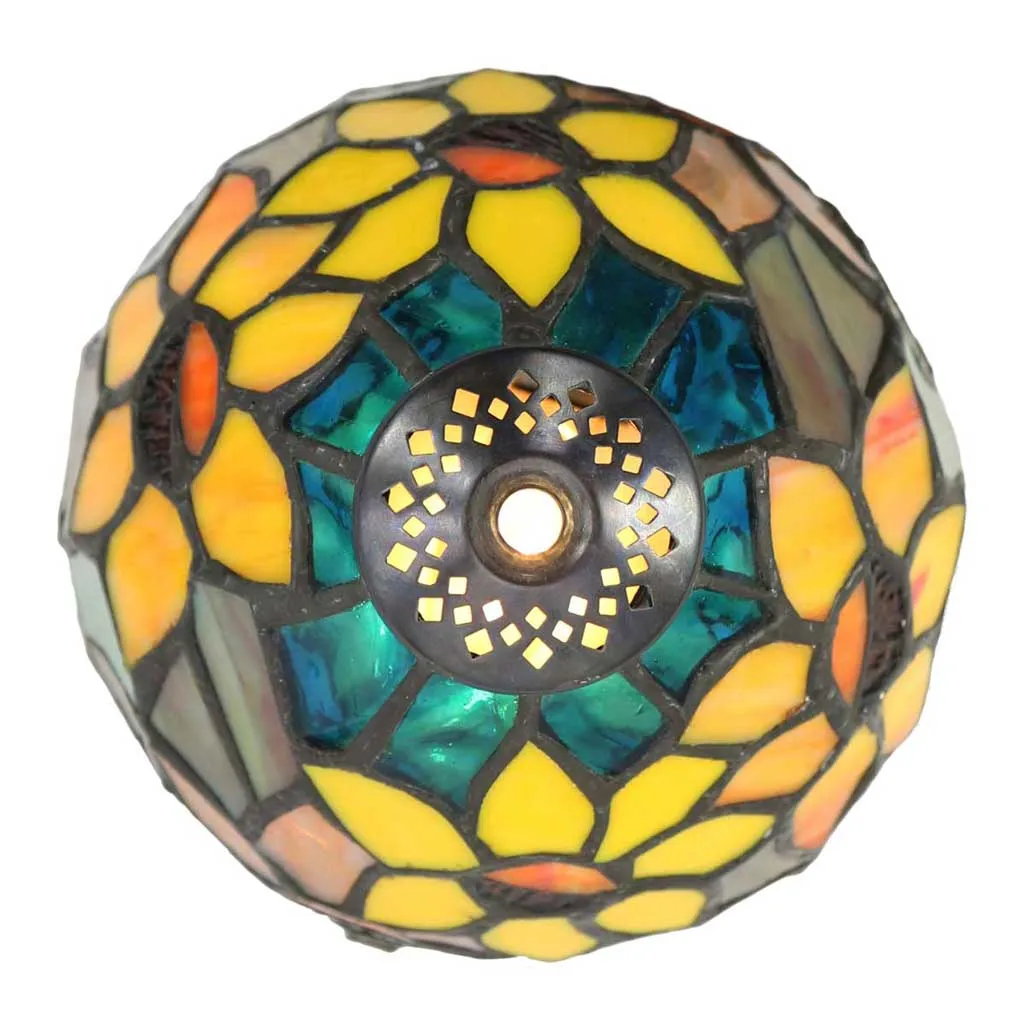 Sunflower Stained Glass Accent Table Lamp