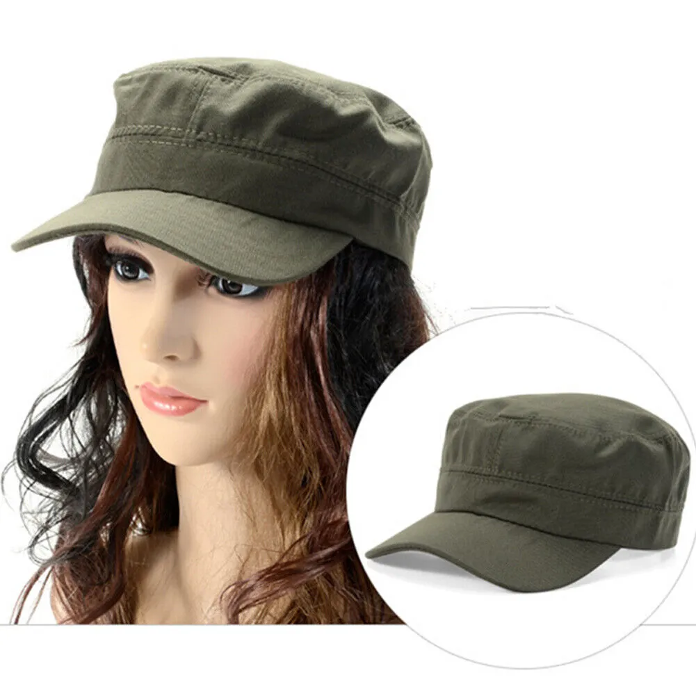 US 1-2 Pc Cadet Army Cap Basic Everyday Military Style Hat Patrol Castro Hunting