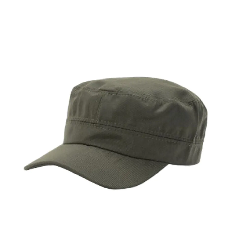 US 1-2 Pc Cadet Army Cap Basic Everyday Military Style Hat Patrol Castro Hunting