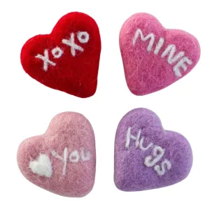 Valentine's Day Conversation Hearts- SET OF 4