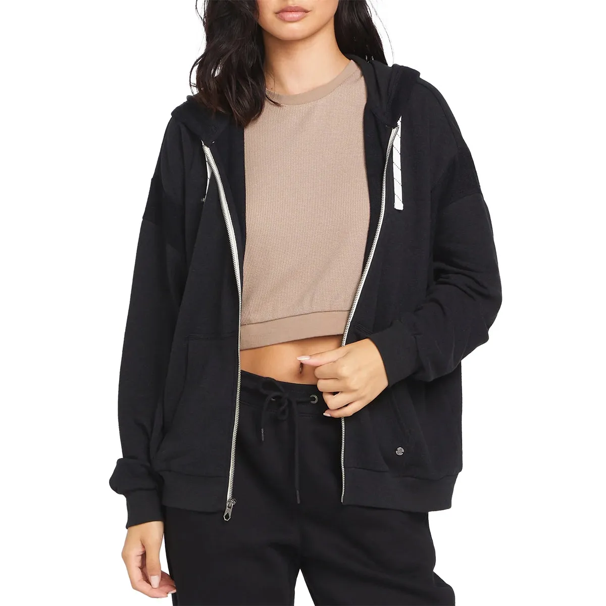 Volcom Women's Lived in Lounge Frenchie Zip Hoodie