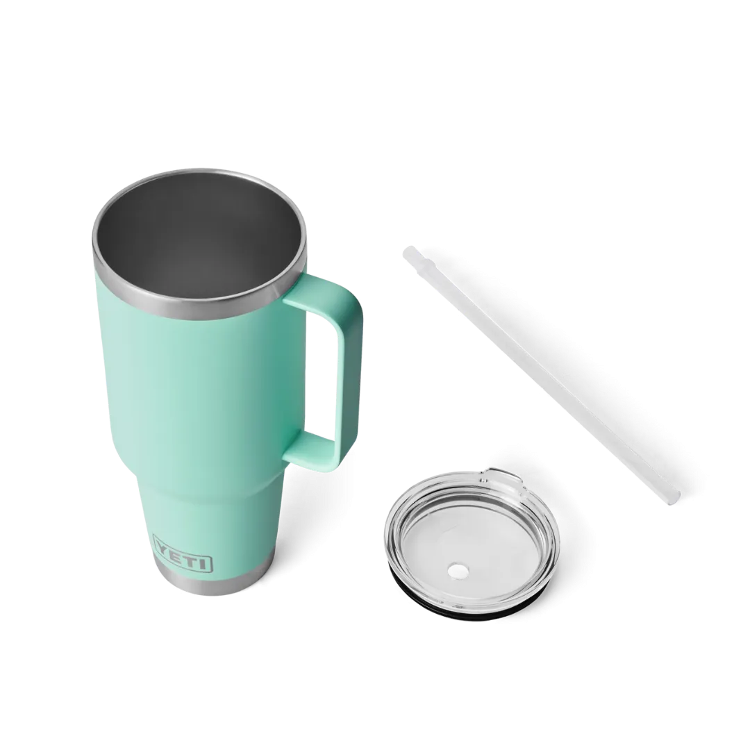 Yeti Rambler 42oz Seafoam Straw Mug